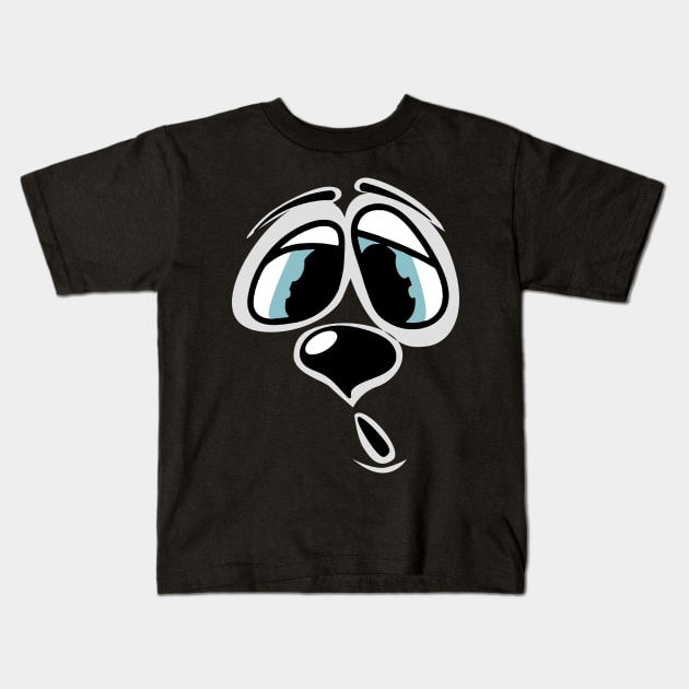 Perplexed Emoji Halloween Costume TShirt Confused Face Kids T-Shirt by jrgenbode